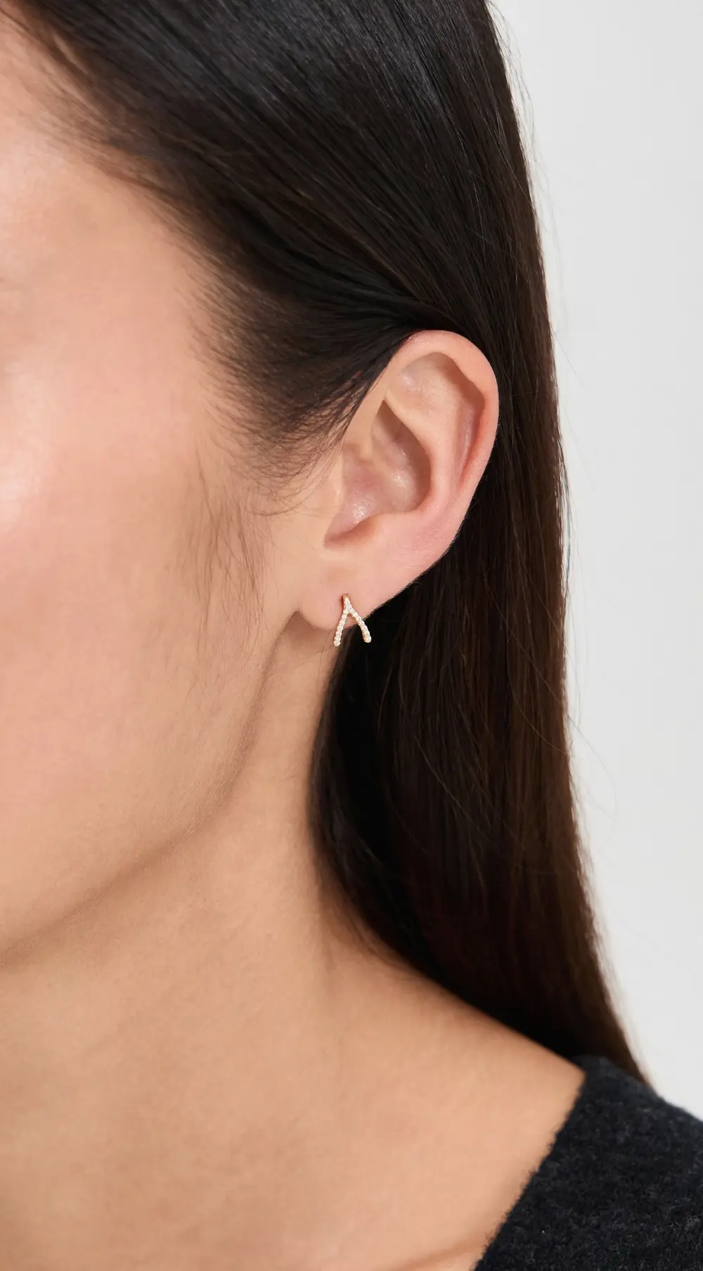 Jennifer Meyer Jewelry Mini Wishbone Studs