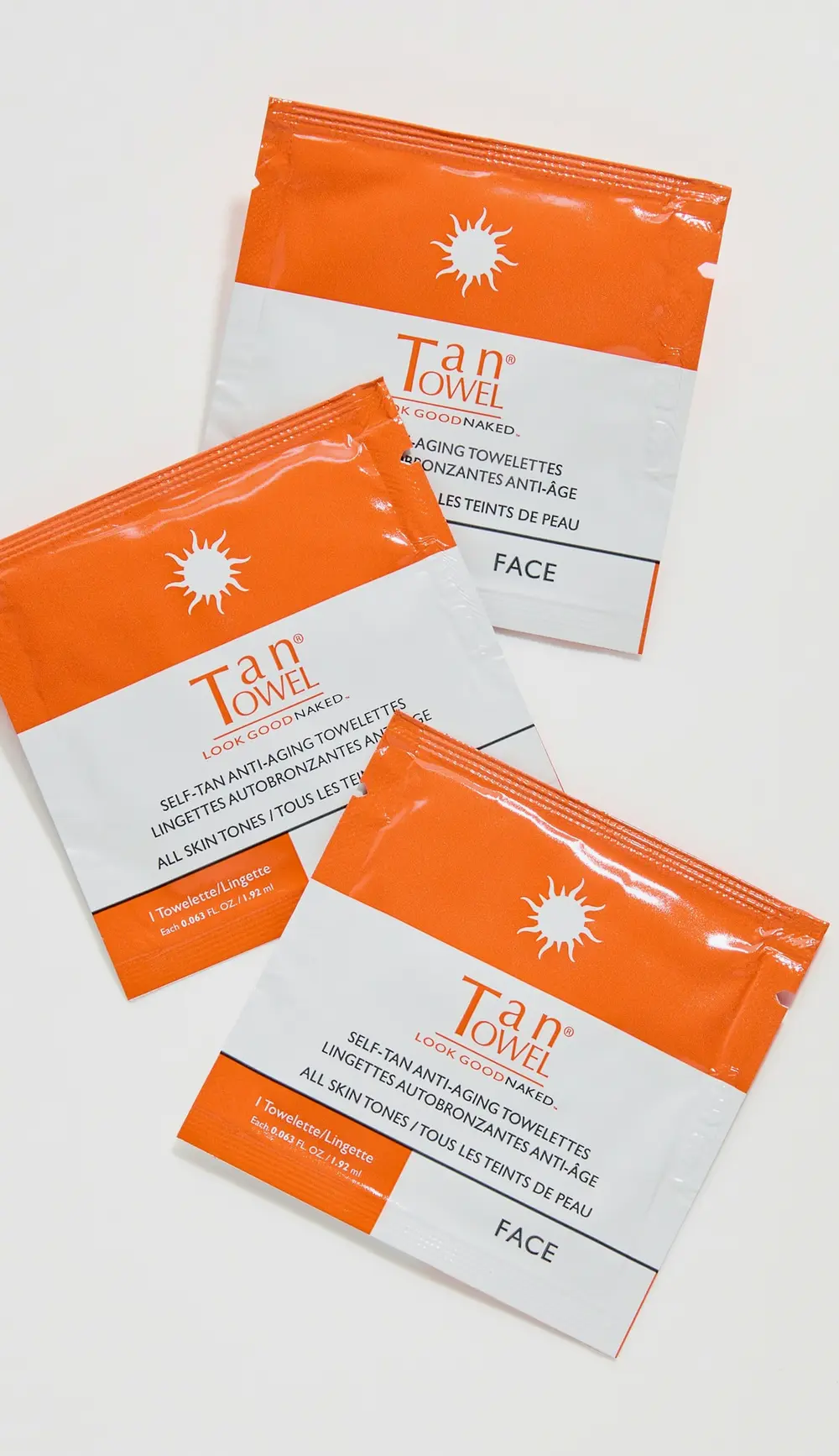 TanTowel Face Tan Towelettes - 15 Pack