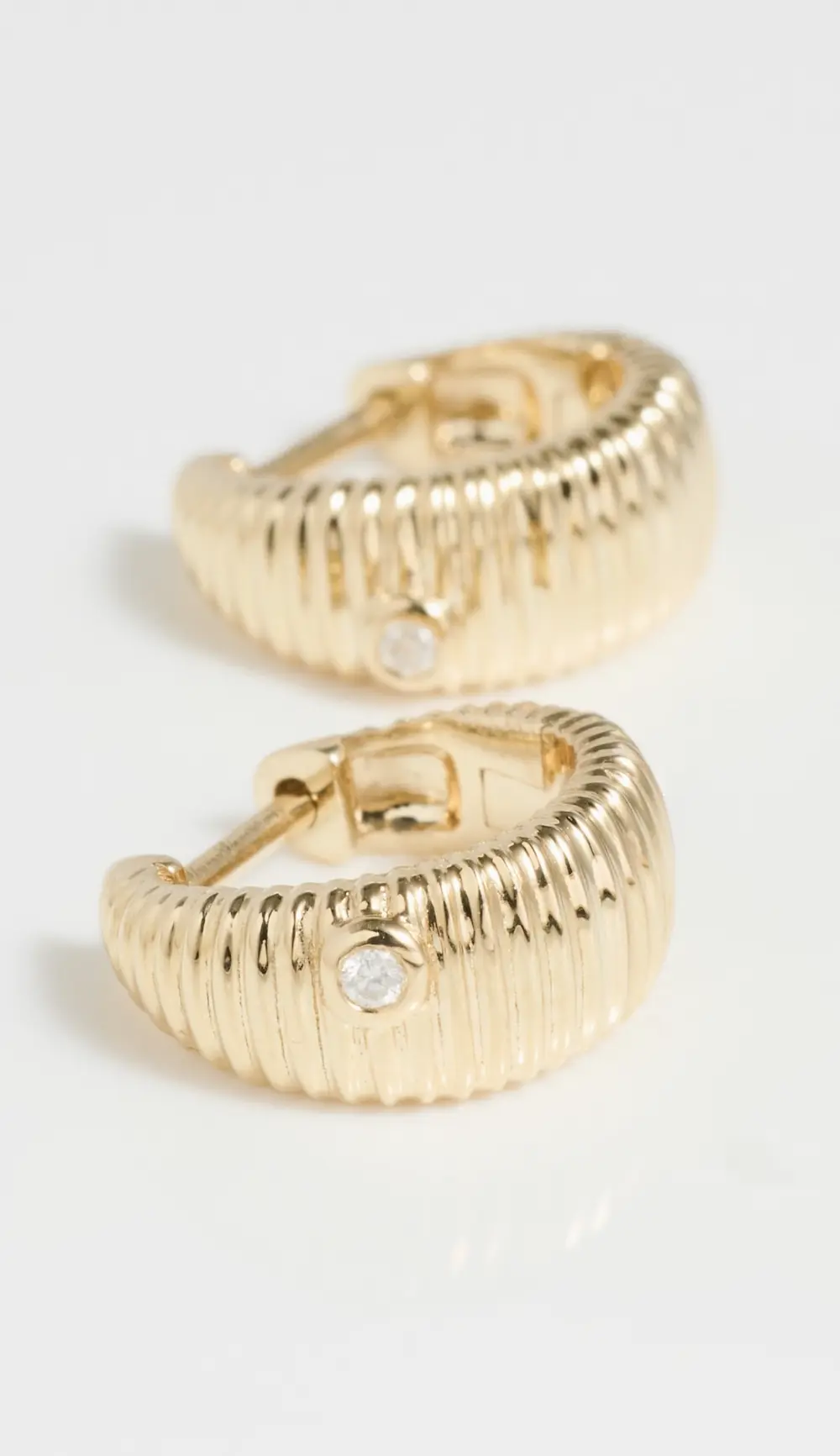 Yvonne Leon Paire De Nanocreoles Berlingot Oj Hoop Earrings