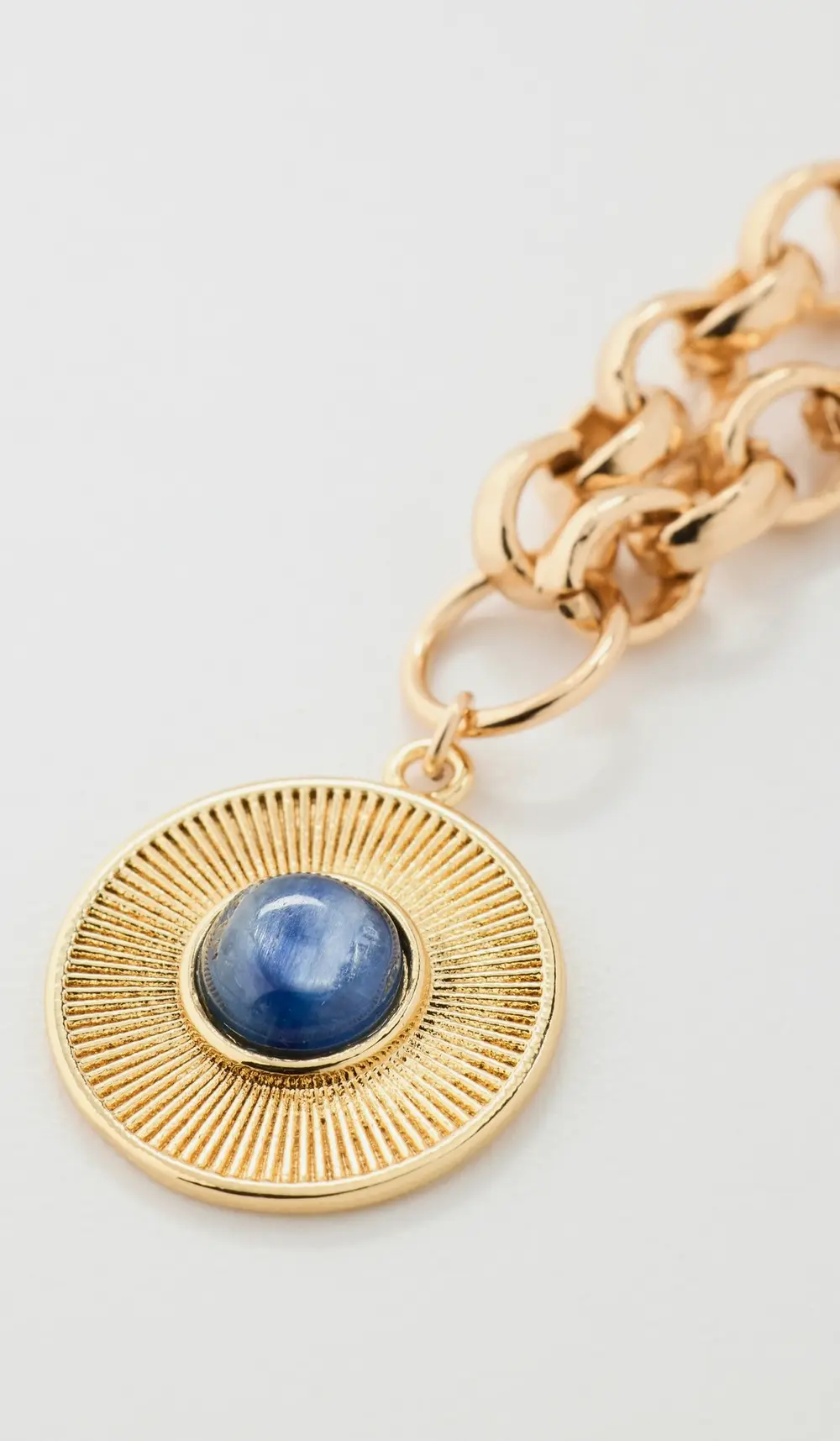 Alexa Leigh Blue Tiger Eye Sunburst Necklace