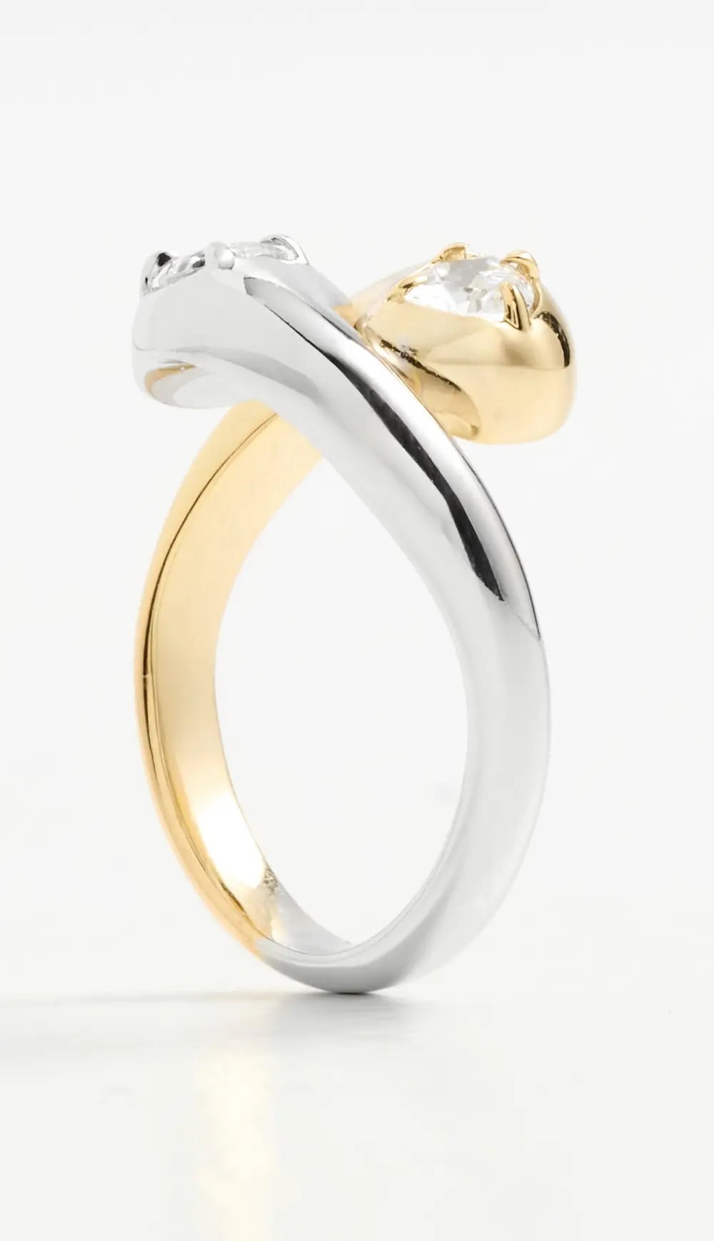 Luv Aj The Bianco Nero Interlock Ring