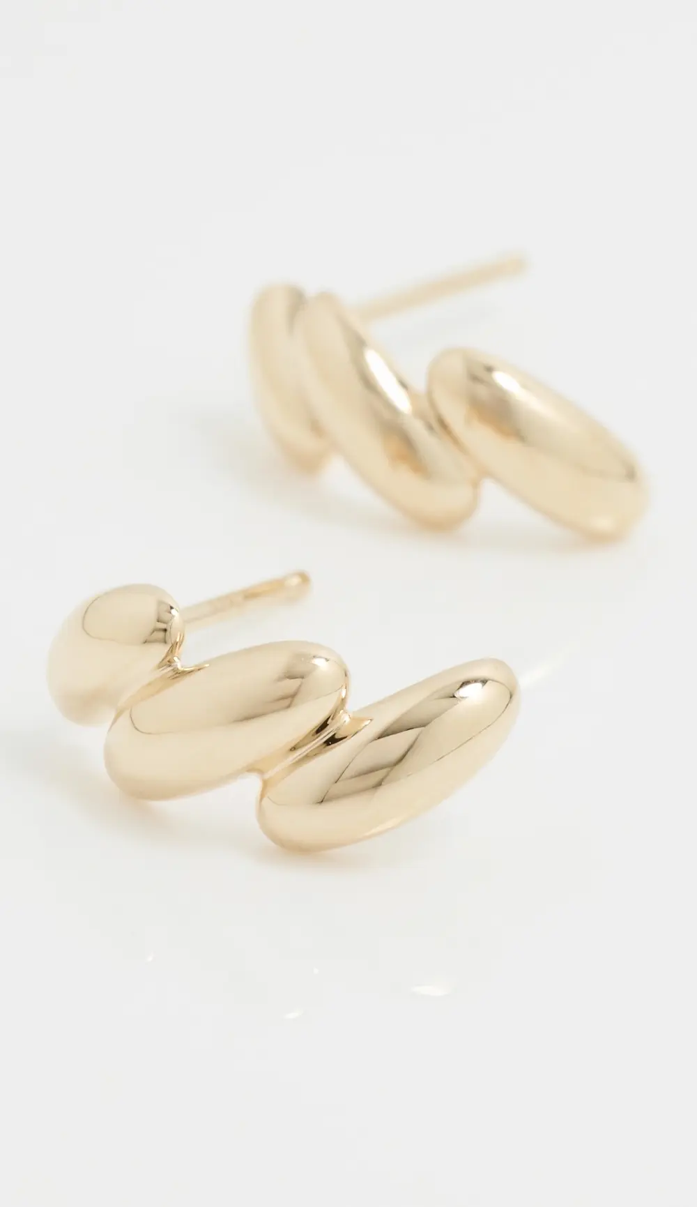 Zoe Chicco 14k Gold San Marco Solid Half Huggie Hoop Earrings