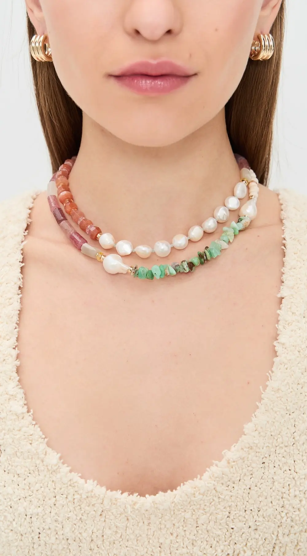 Lizzie Fortunato Cabana Necklace In Cactus Rose