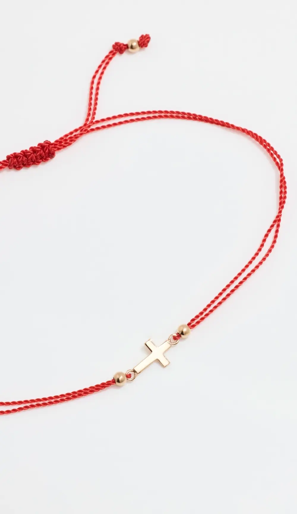Zoe Chicco 14k Midi Bitty Cross Cord Bracelet