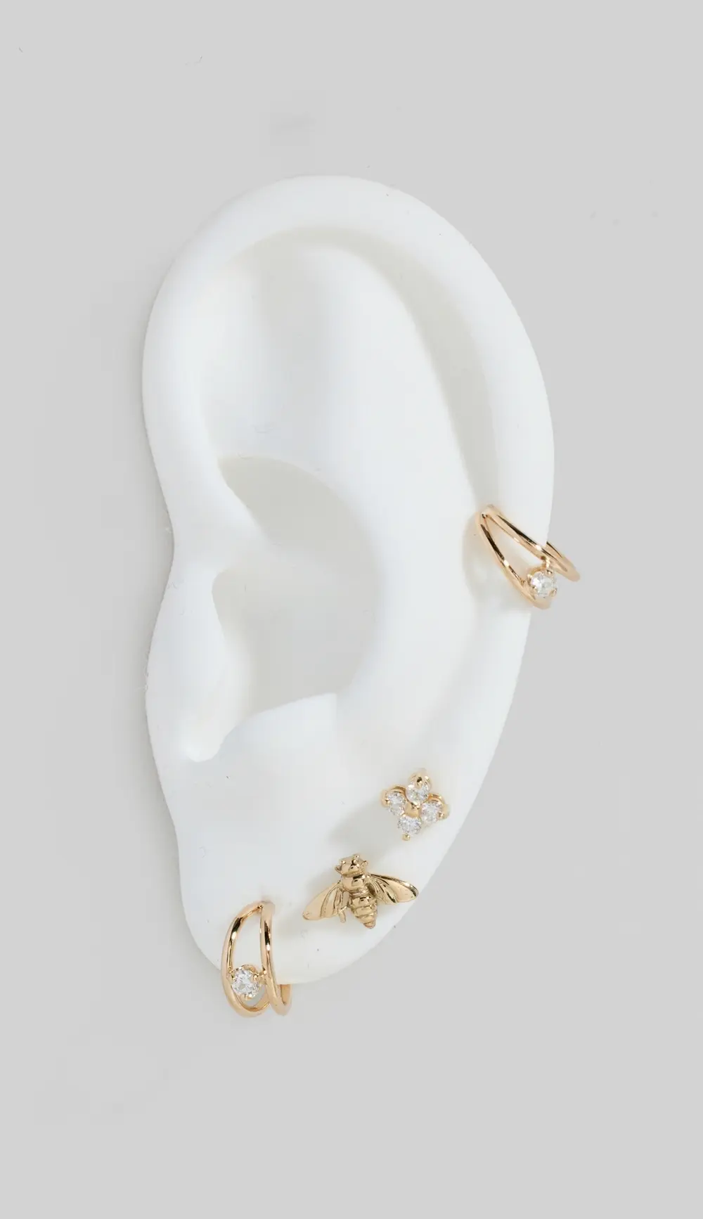 Zoe Chicco 14k Quad Prong Diamond Single Stud Earring