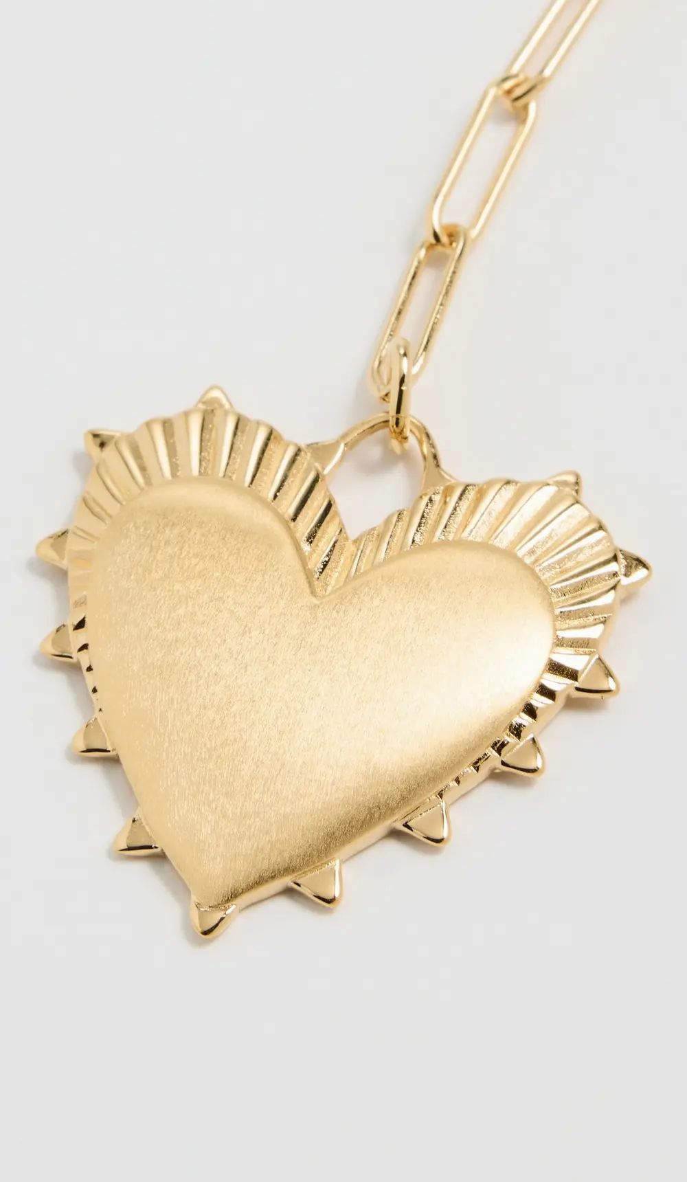 HART Long Link Lariat Necklace with Heart