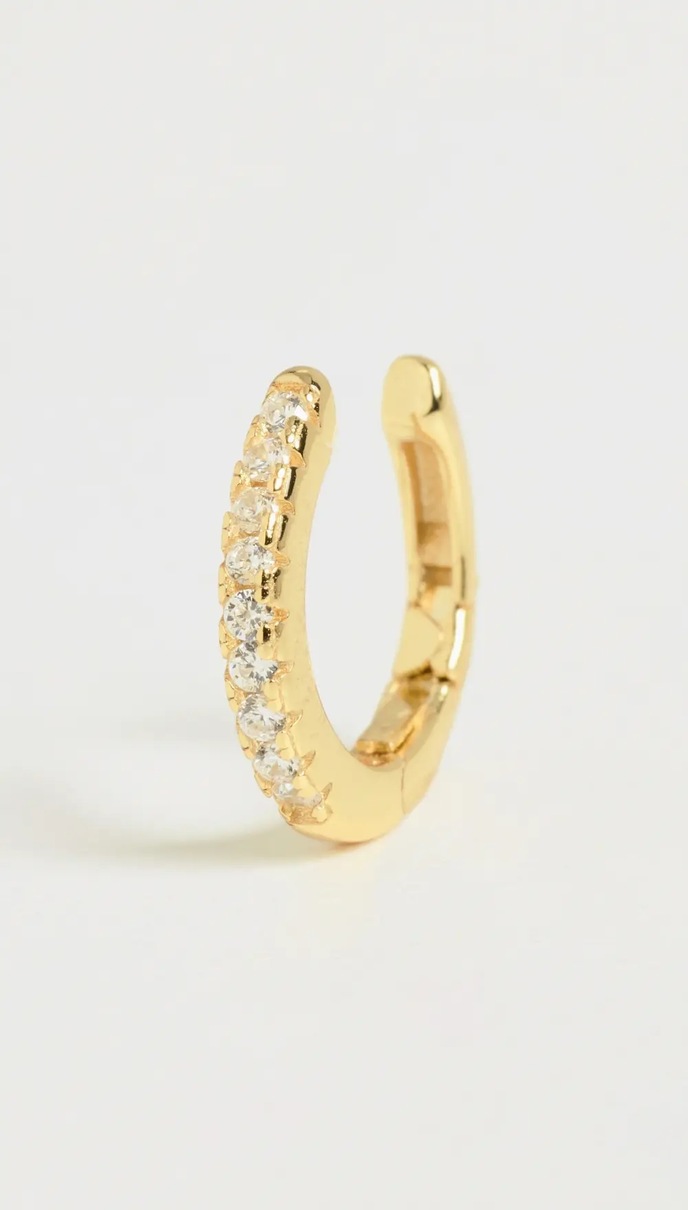 SHASHI Pave Hinge Single Ear Cuff