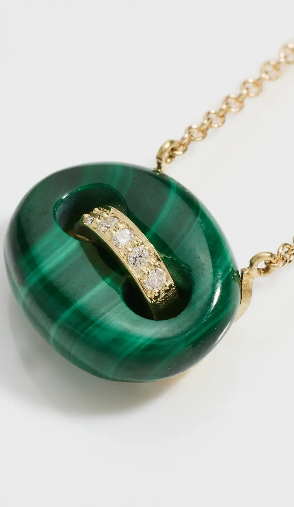 Jenna Blake 18k Mini Stone Mariner Link on Chain Necklace