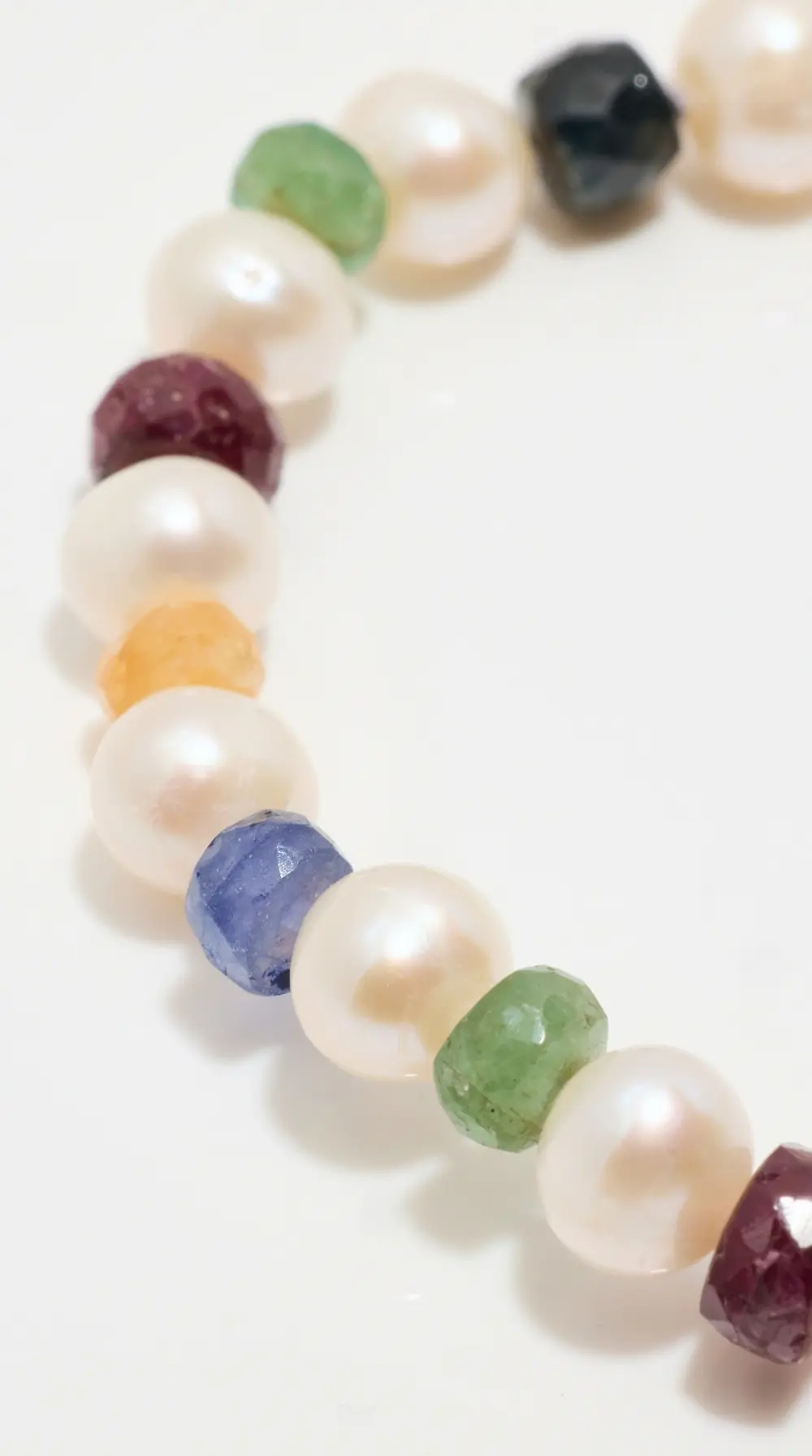 JIA JIA 14k Jumbo Rainbow Sapphire Pearl Bracelet