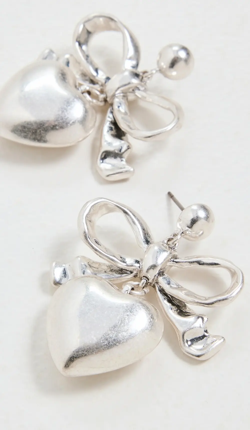Clare V. Heart Drop Earrings