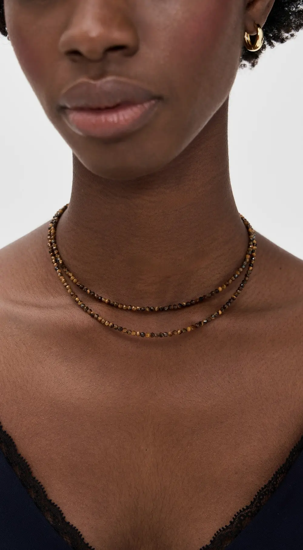 JIA JIA Tigers Eye Double Long Necklace
