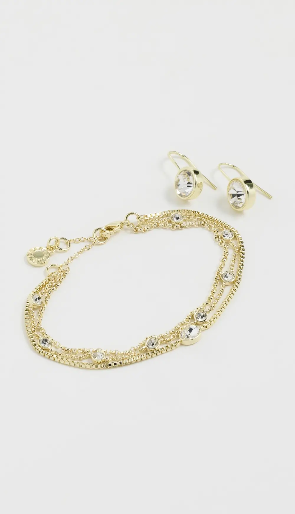 BaubleBar Crystal Earrings and Bracelet Gift Set