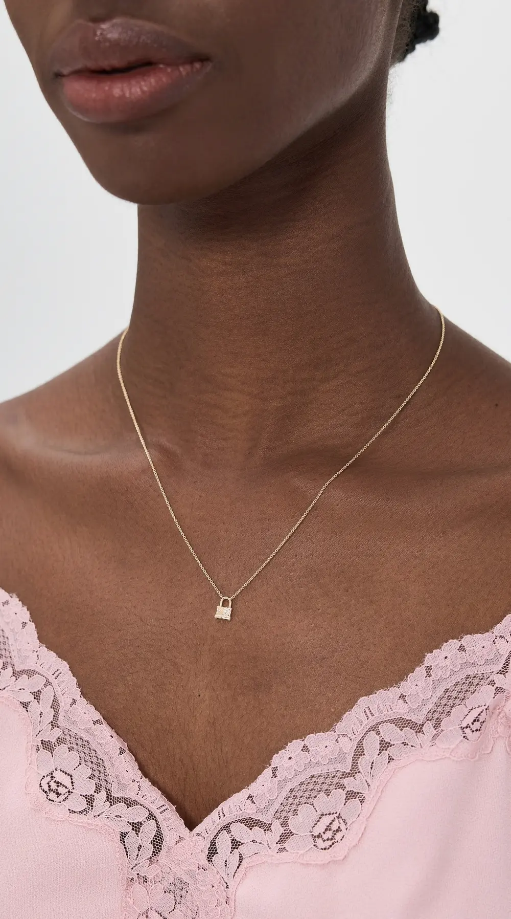 Harwell Godfrey Tiny Lock Pendant Necklace