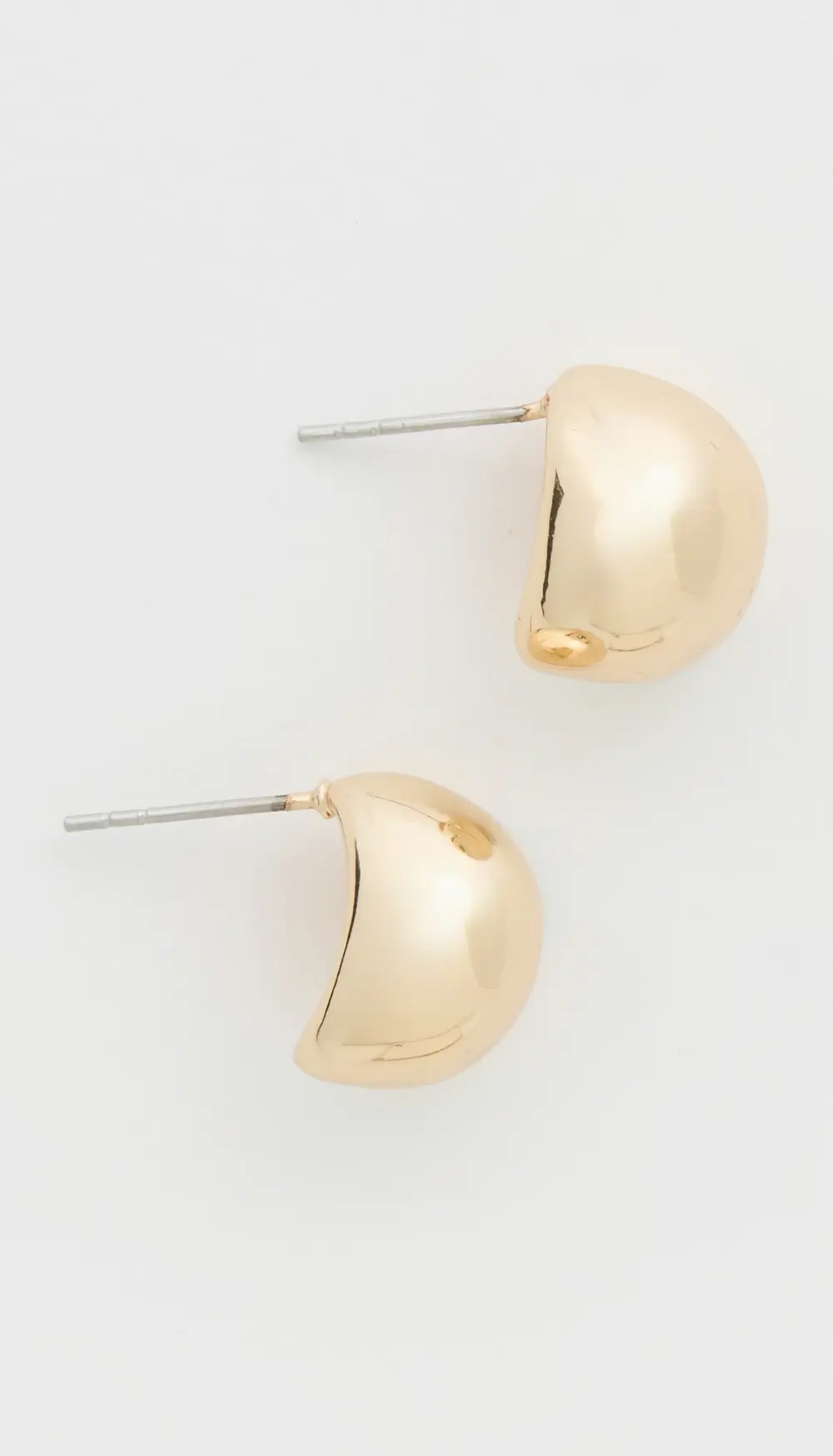 BaubleBar Manon Gold Dome Earrings