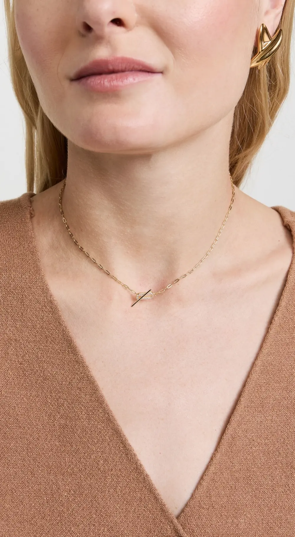 SHASHI Jade Pave Necklace