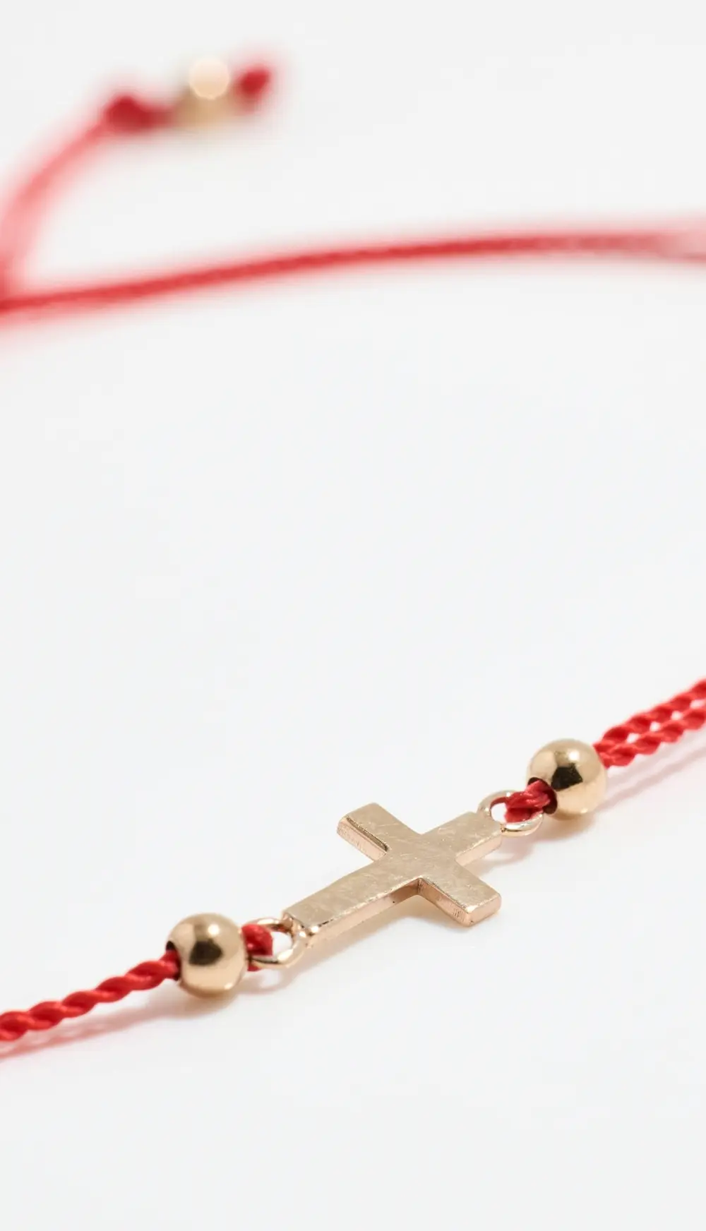 Zoe Chicco 14k Midi Bitty Cross Cord Bracelet