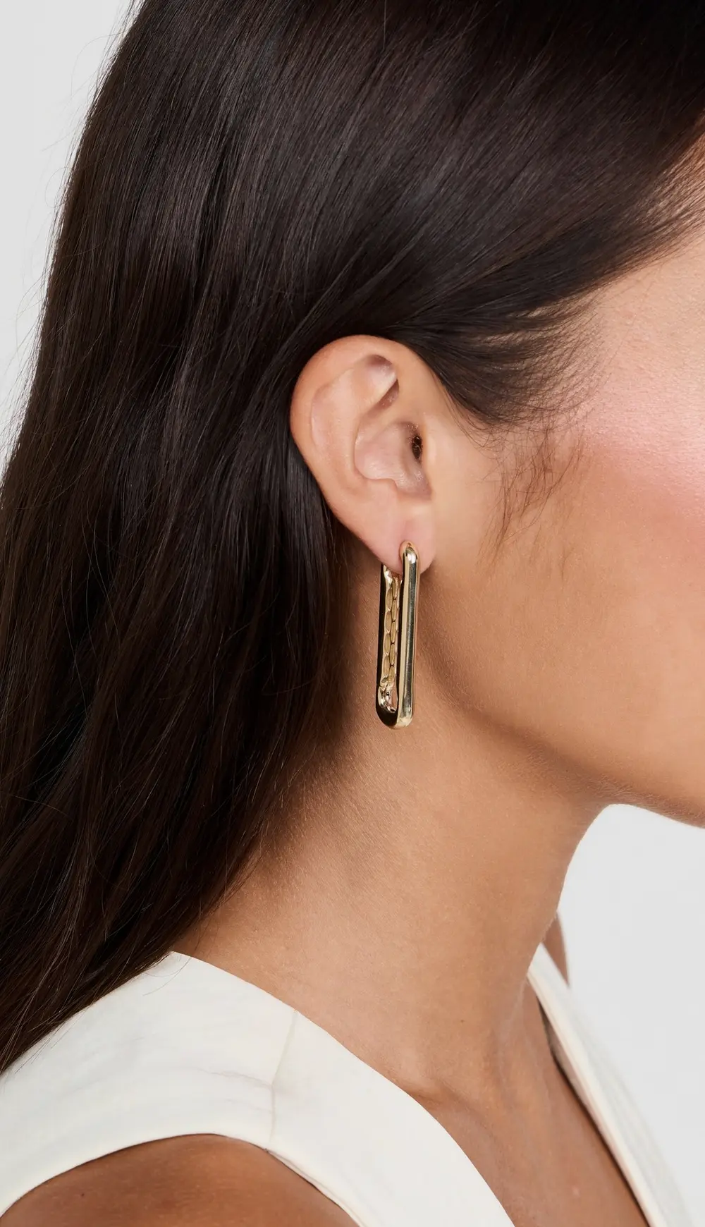 Lauren Rubinski 14k Yellow Gold Extra Large Link Earrings