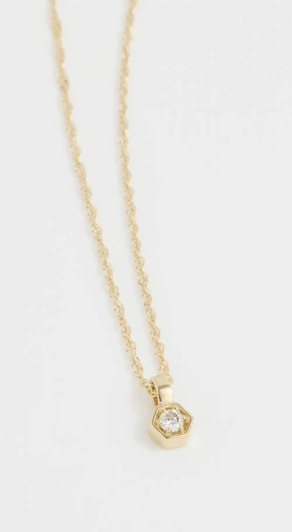 Ariel Gordon Jewelry Diamond Hex Pendant On Chain Necklace