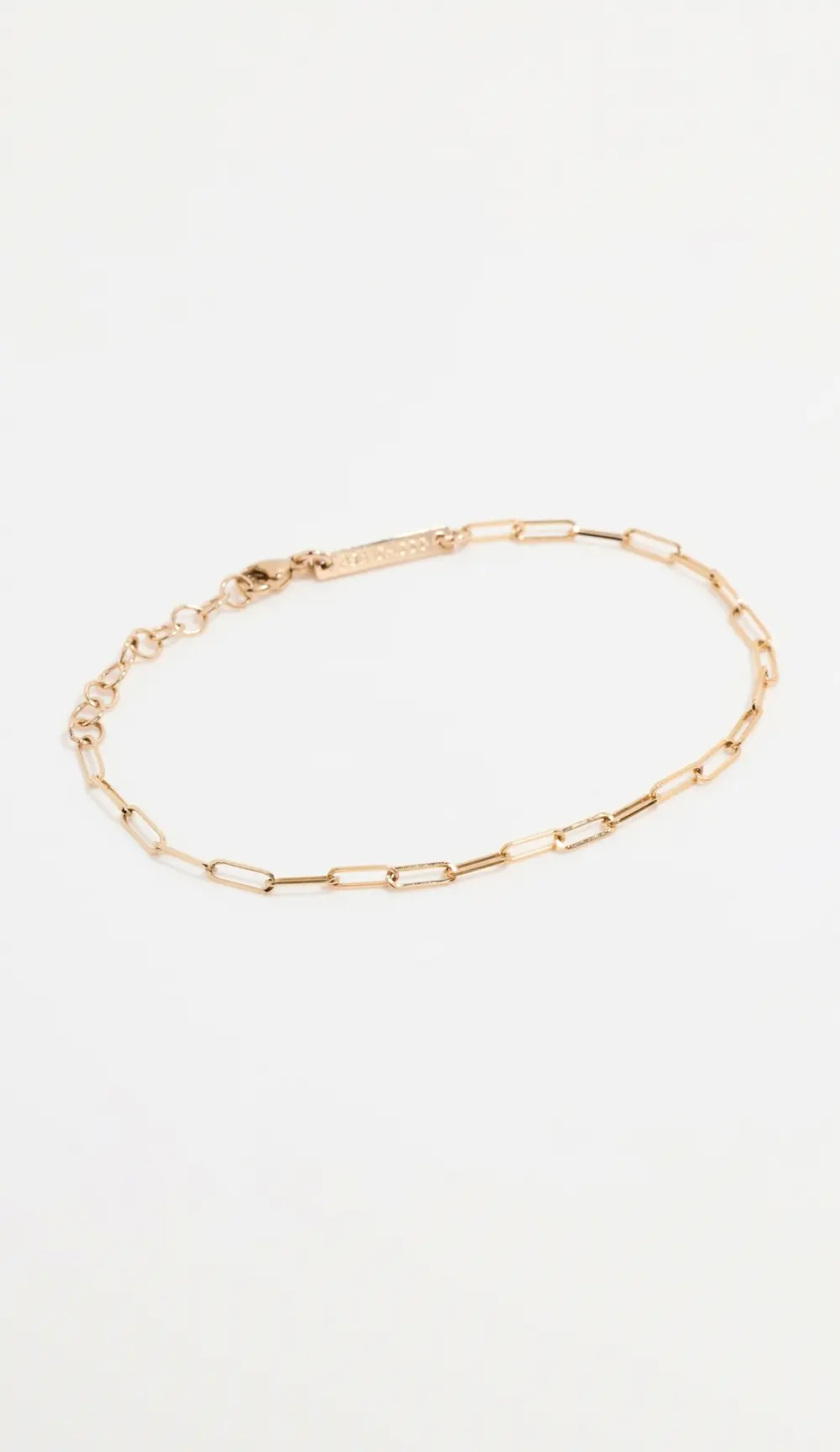Zoe Chicco 14k Small Paperclip Chain Bracelet