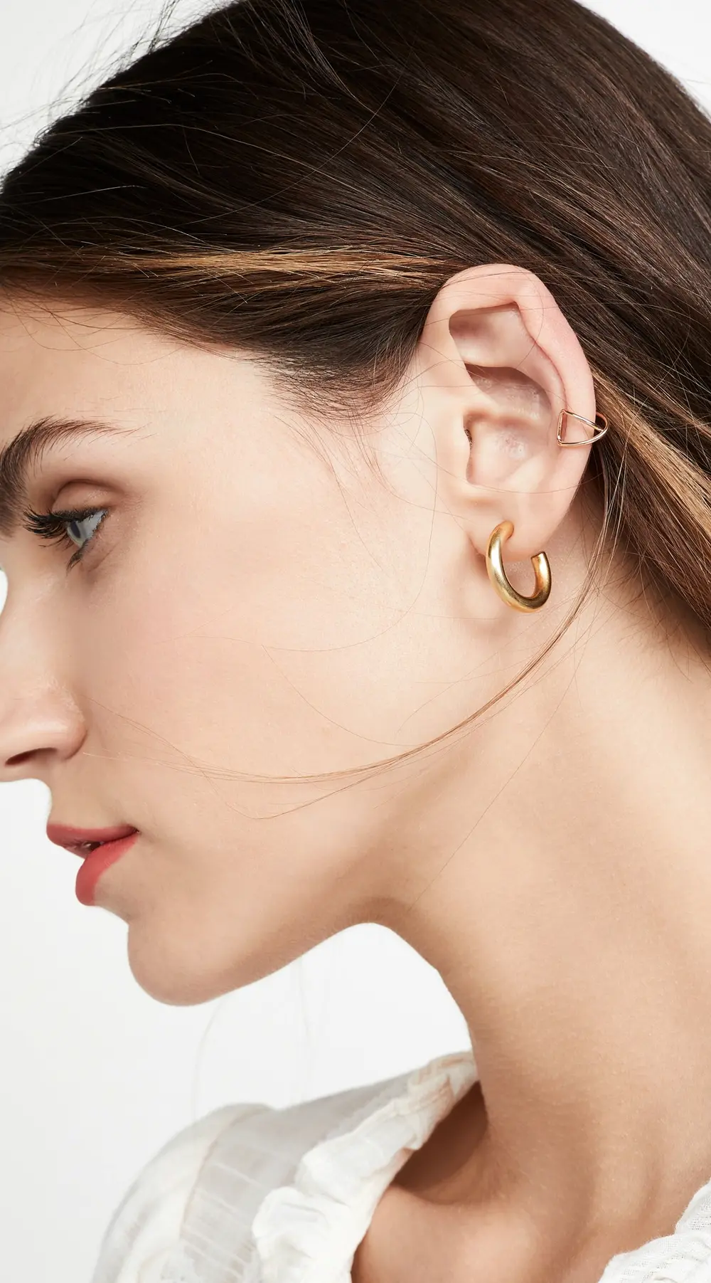 Zoe Chicco 14k Gold Thin X Wire Ear Cuff