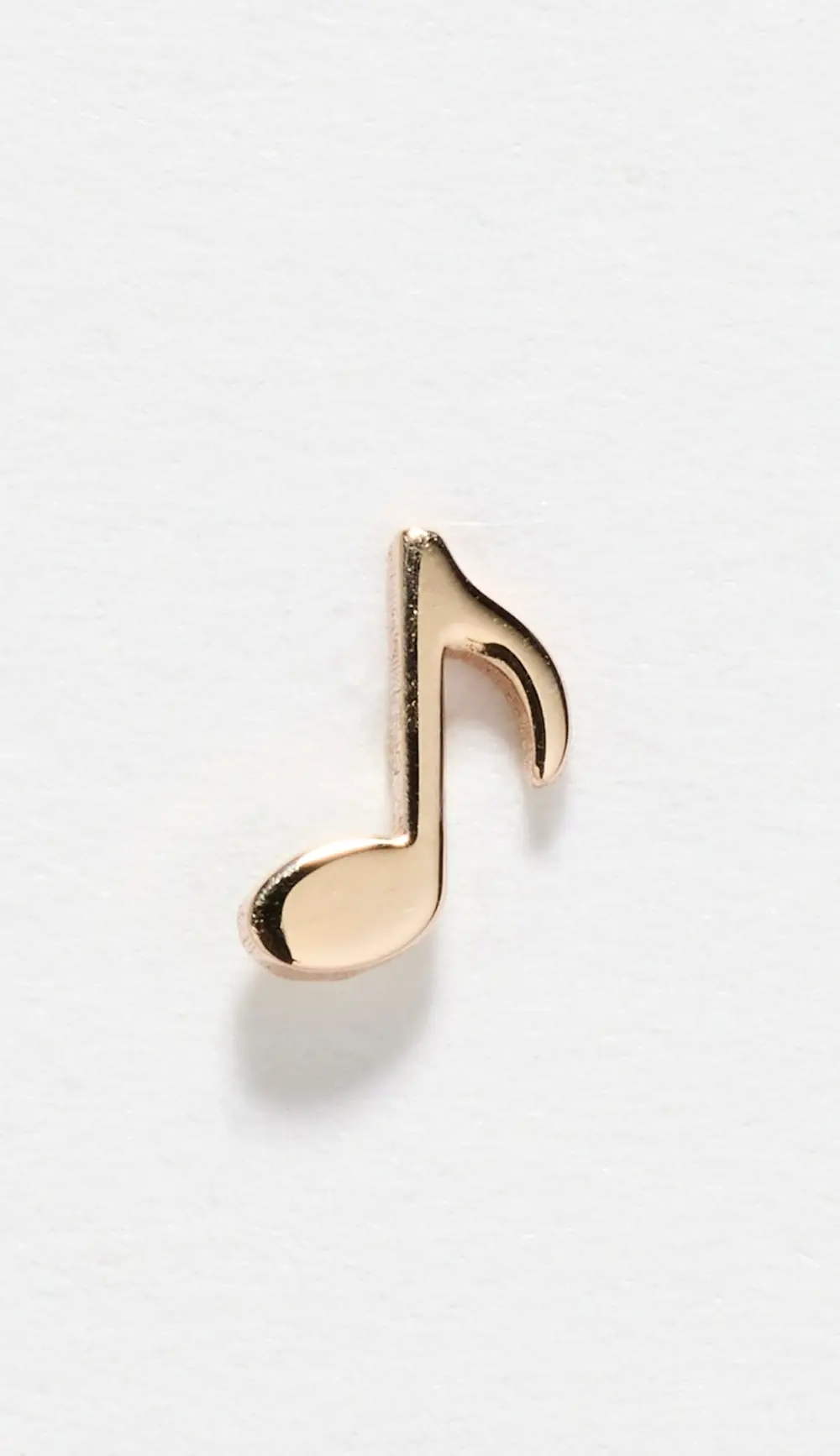 Zoe Chicco 14k Gold Single Itty Bitty Music Note Stud Earrings