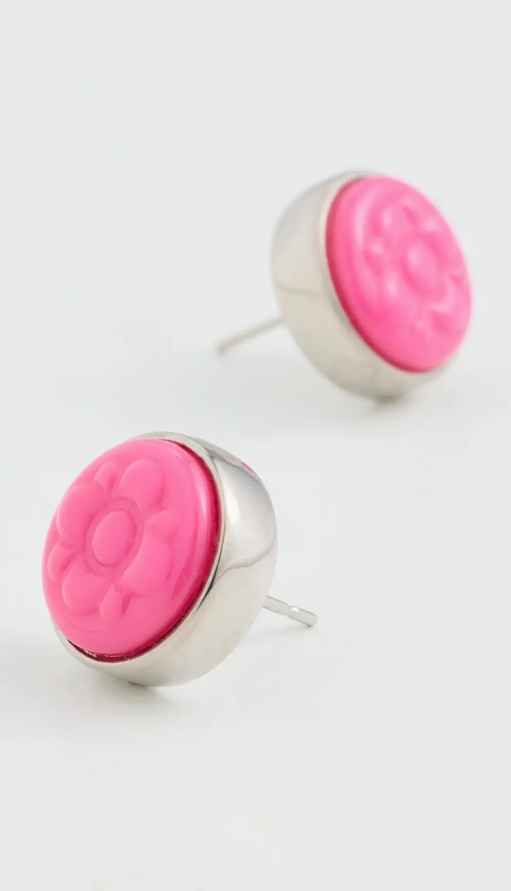 Casablanca Bull Link Stud Earrings