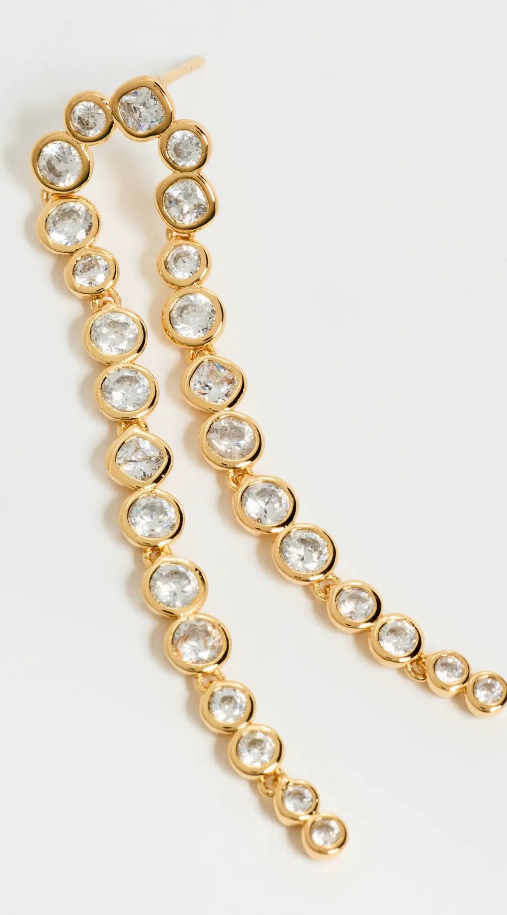 SHASHI Bezel Tennis Earrings