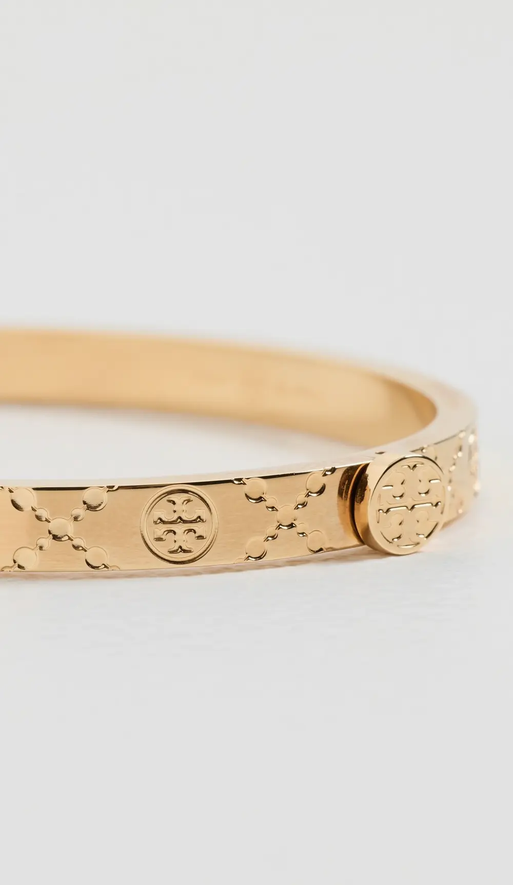 Tory Burch Thin Icon T Monogram Hinge Bracelet