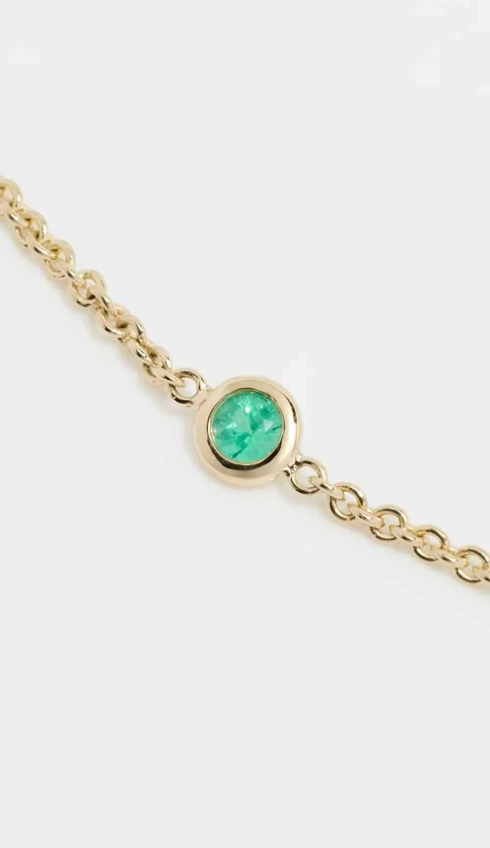 Zoe Chicco 14k Gold Rainbow Floating Gemstones Bracelet