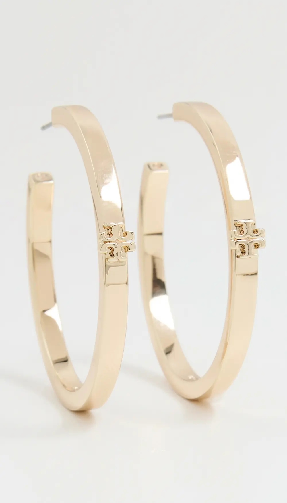 Tory Burch Thin Icon Hoop Earrings
