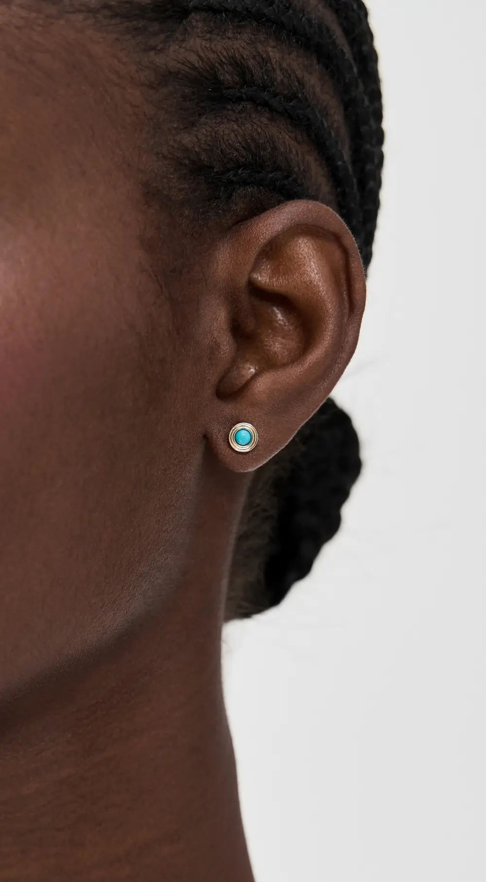 Sydney Evan 14k Fluted Single Stone Studs