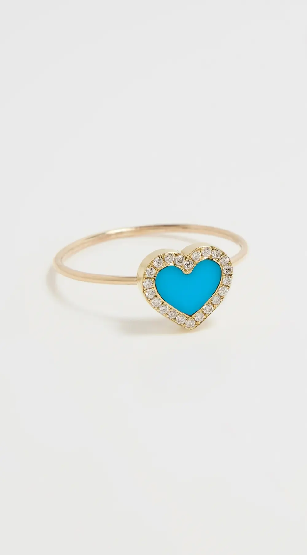 Jennifer Meyer Jewelry 18k XS Inlay Heart Ring