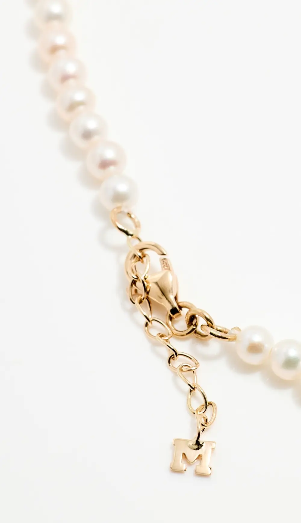 Mateo 14k Gold 'Not Your Mother's' Pearl Anklet