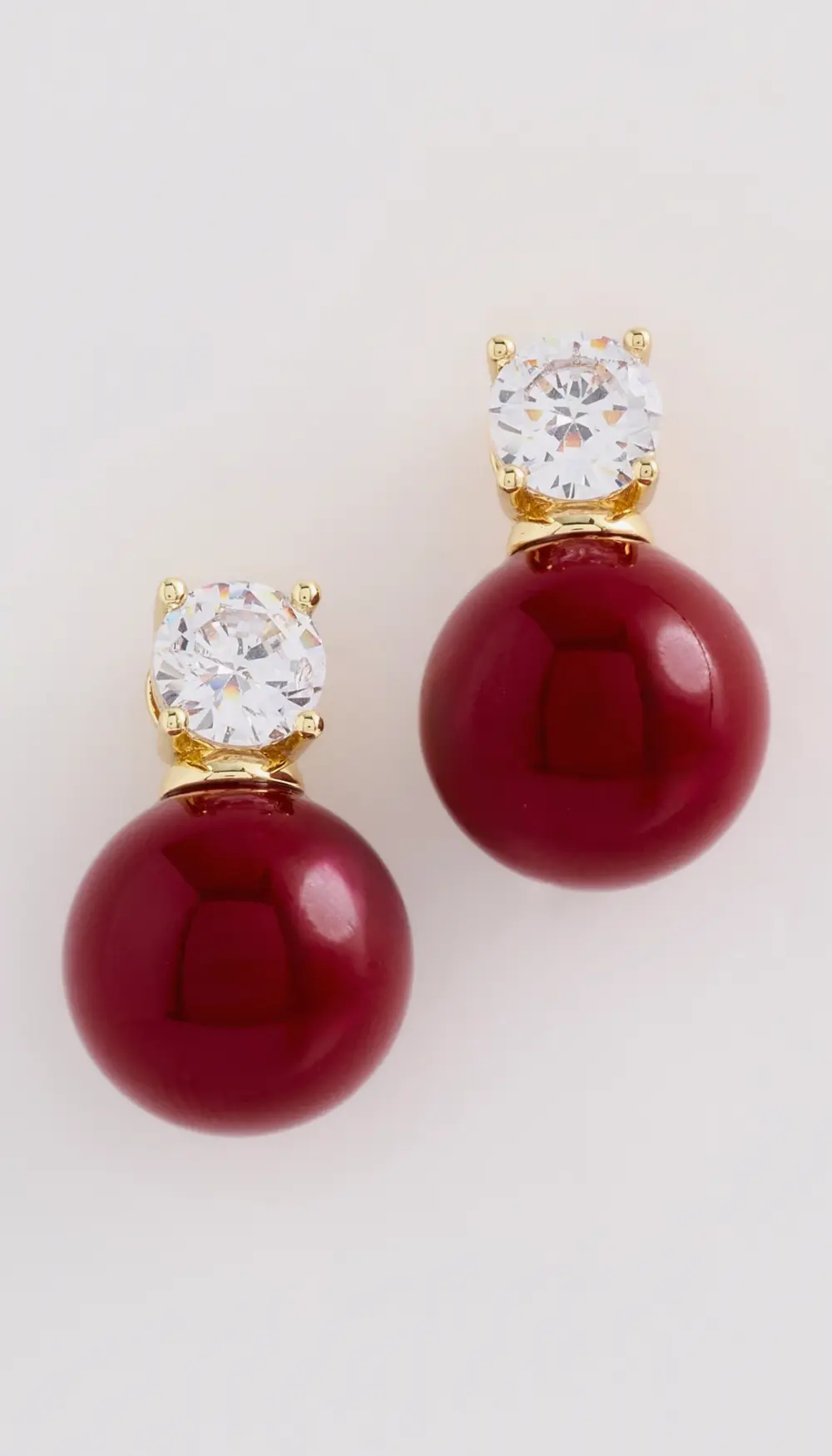 SHASHI Lacquer Le Rouge Earrings