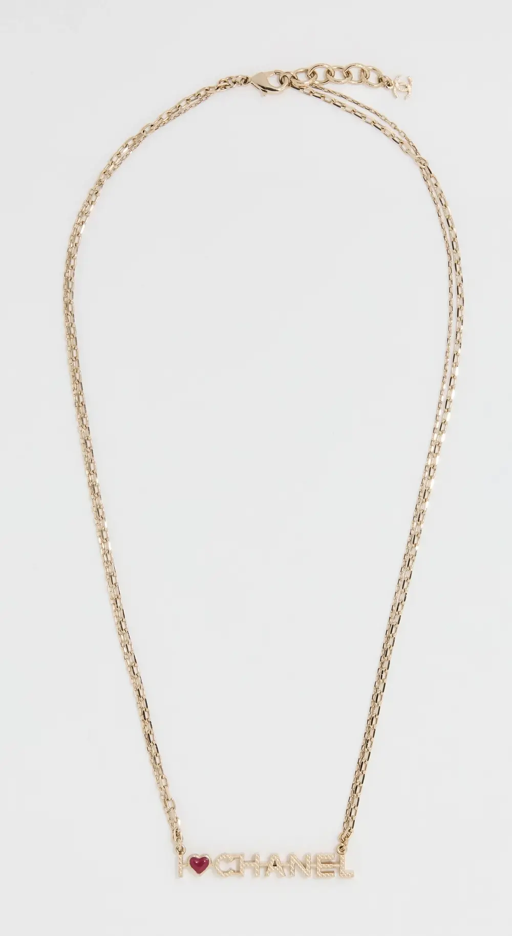 What Goes Around Comes Around Chanel I Heart Necklace