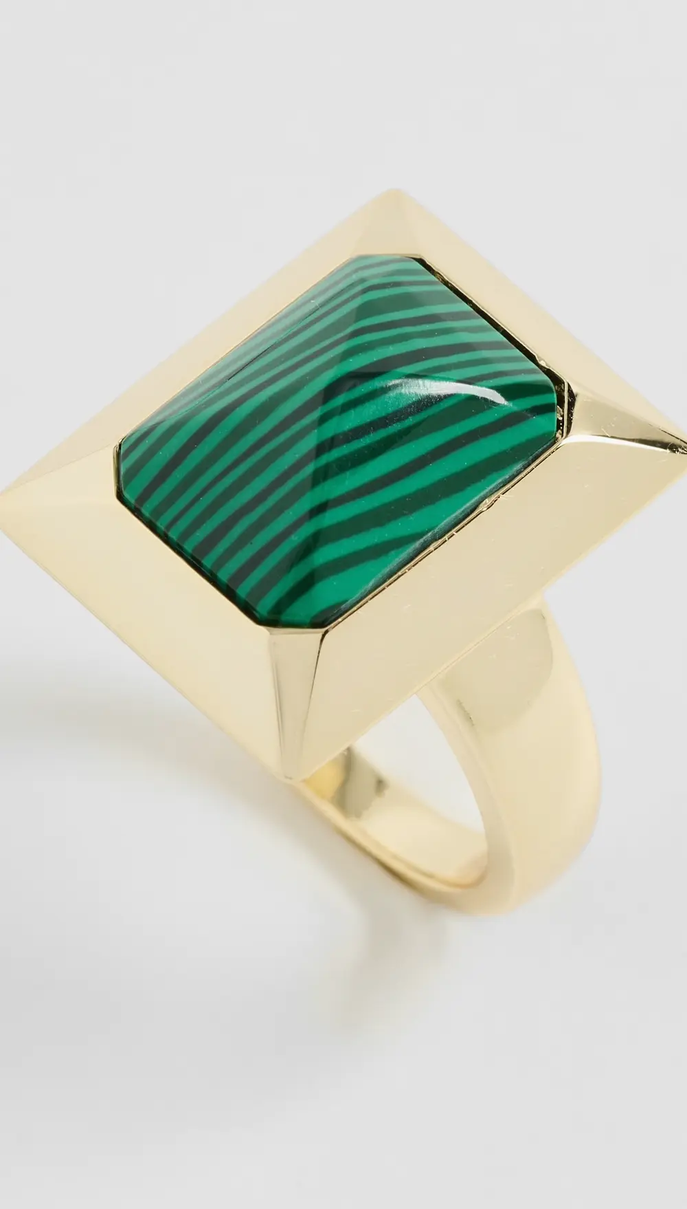 By Adina Eden Colored Baguette Stone Rectangle Ring