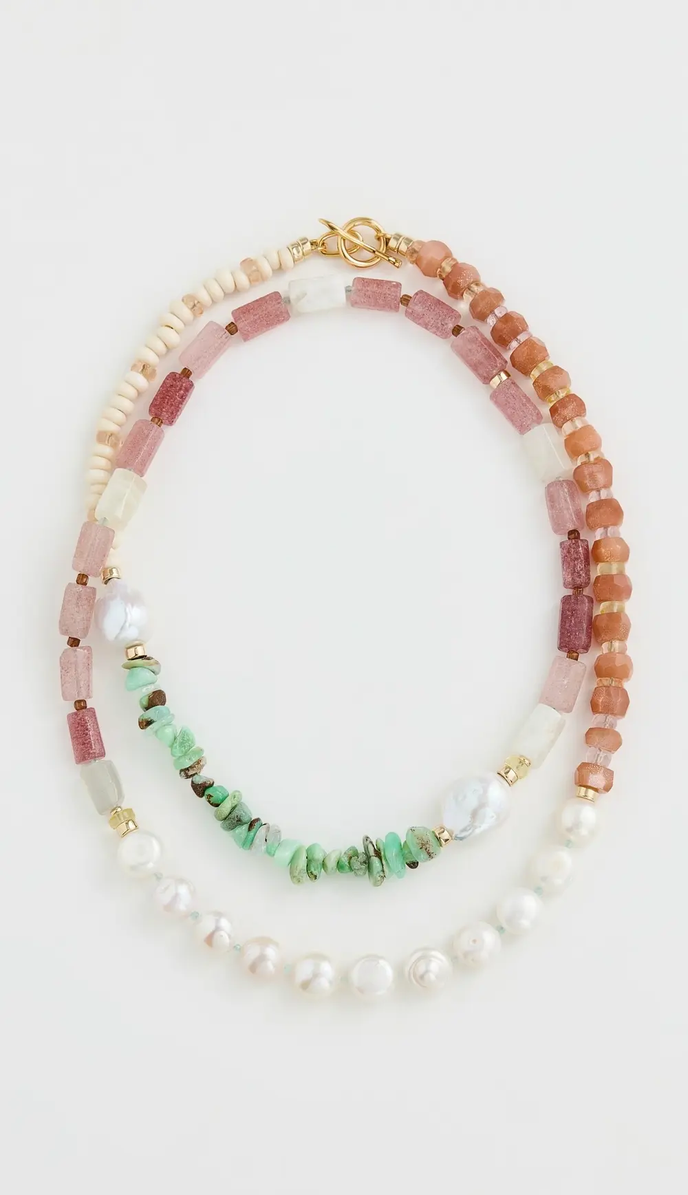 Lizzie Fortunato Cabana Necklace In Cactus Rose