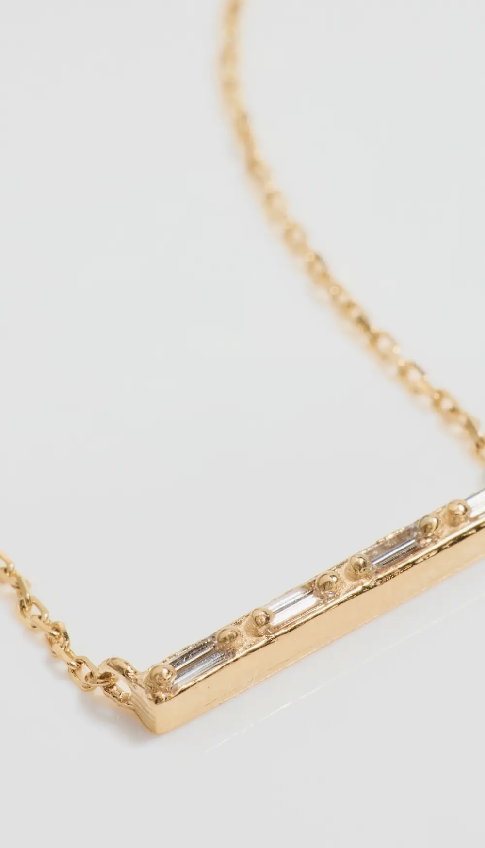 Kalan by Suzanne Kalan 14k Diamond Bar Pendant Necklace