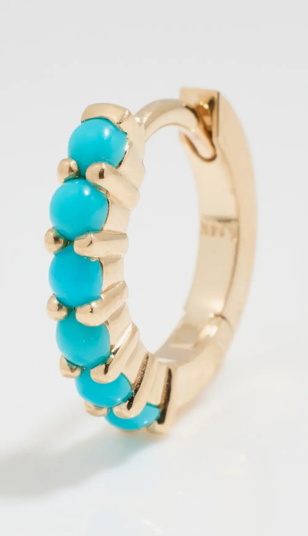 Zoe Chicco 14k Turquoise Gemstones Huggies