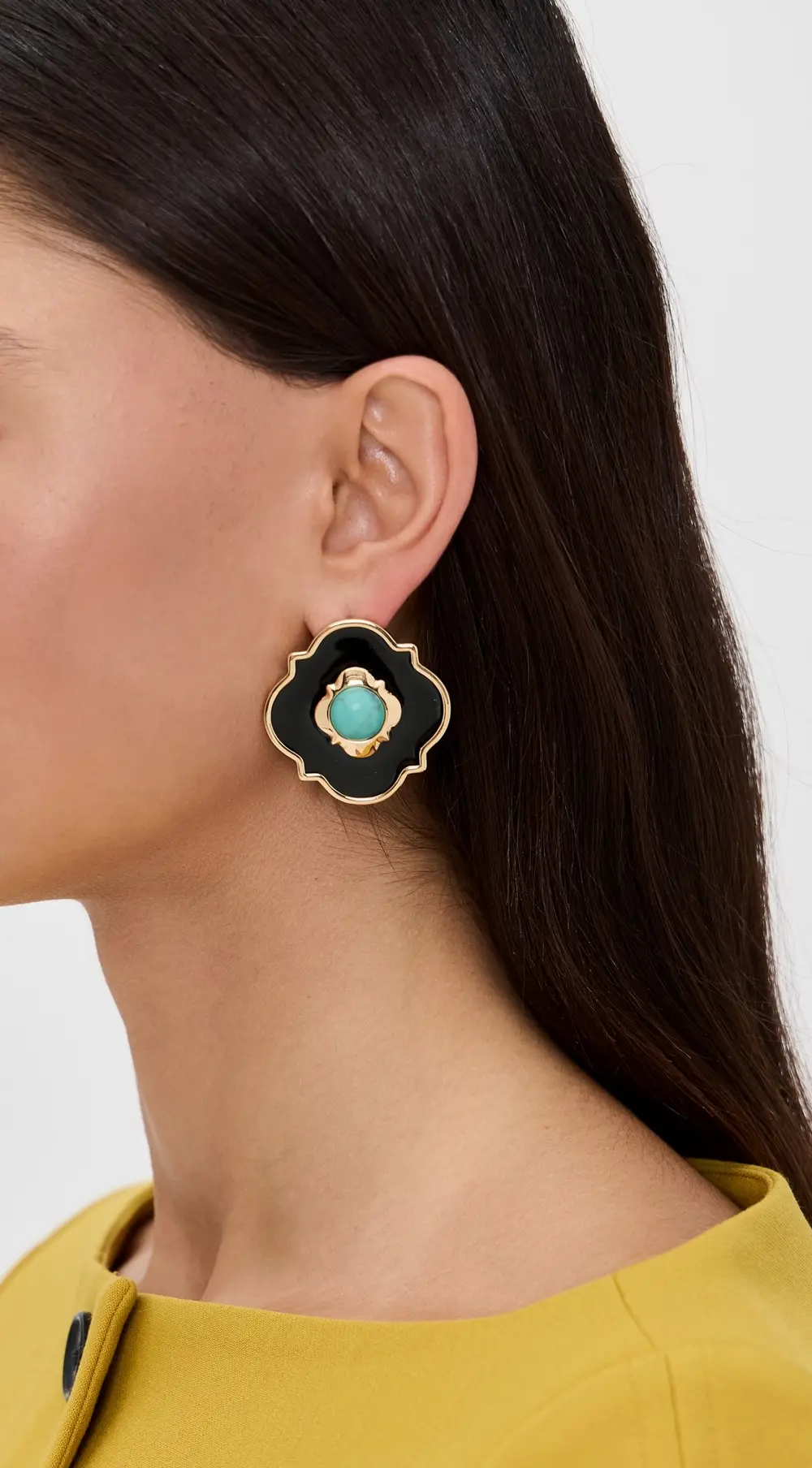 Lele Sadoughi Biltmore Button Earrings