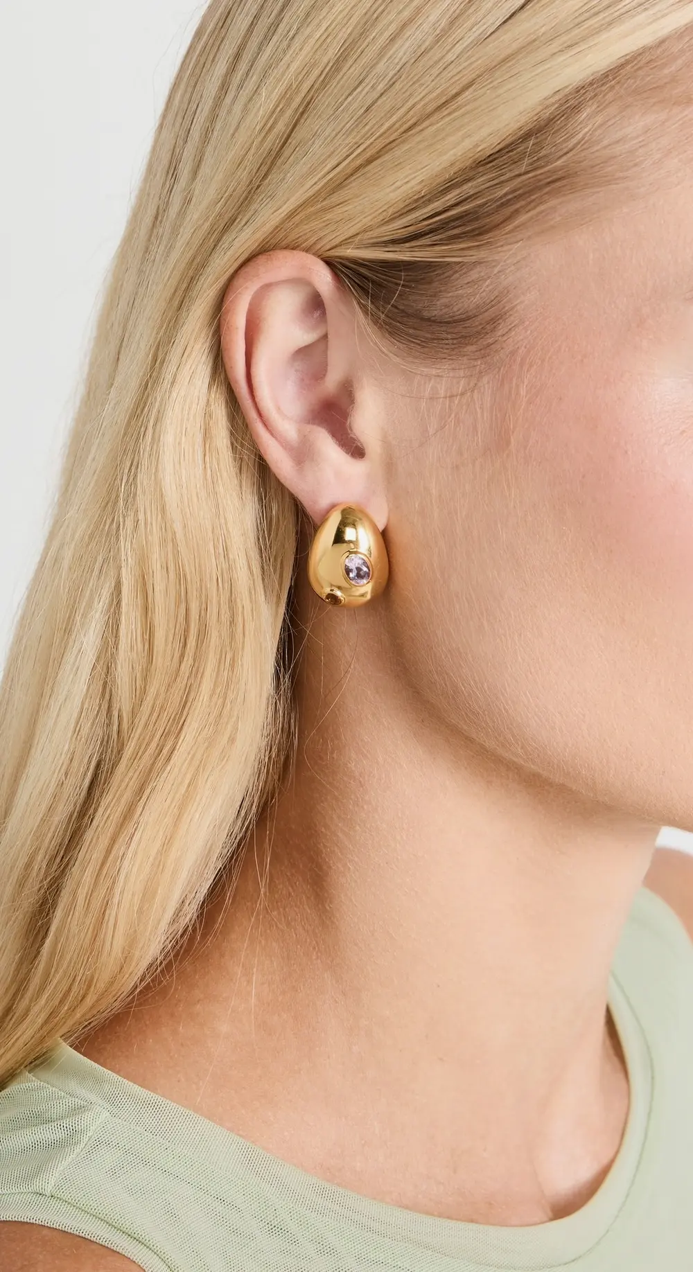 Lizzie Fortunato Mini Arp Earrings In Studded Gold