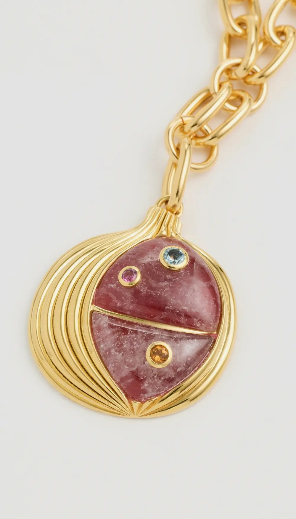 Lizzie Fortunato Pomegranate Pendant Necklace