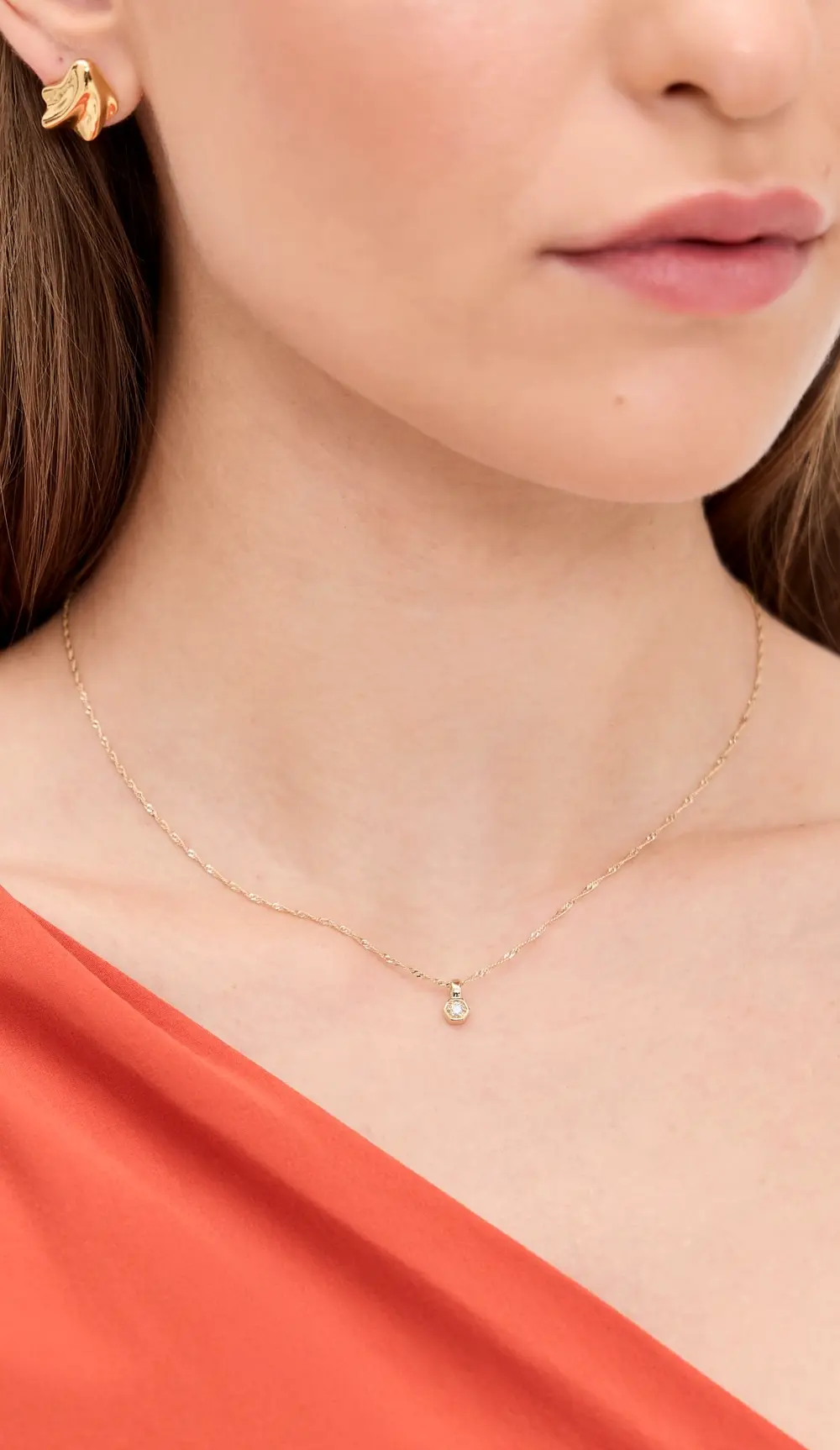 Ariel Gordon Jewelry Diamond Hex Pendant On Chain Necklace