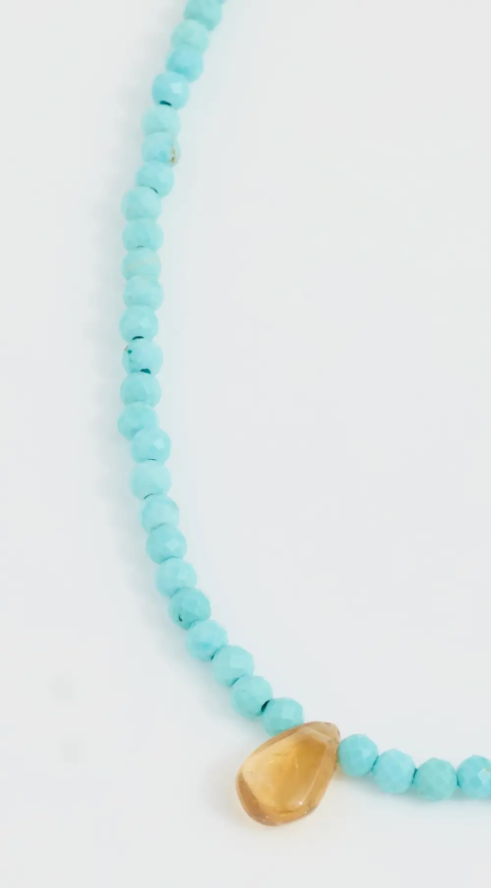 JIA JIA 14k Turquoise Citrine Teardrop Necklace