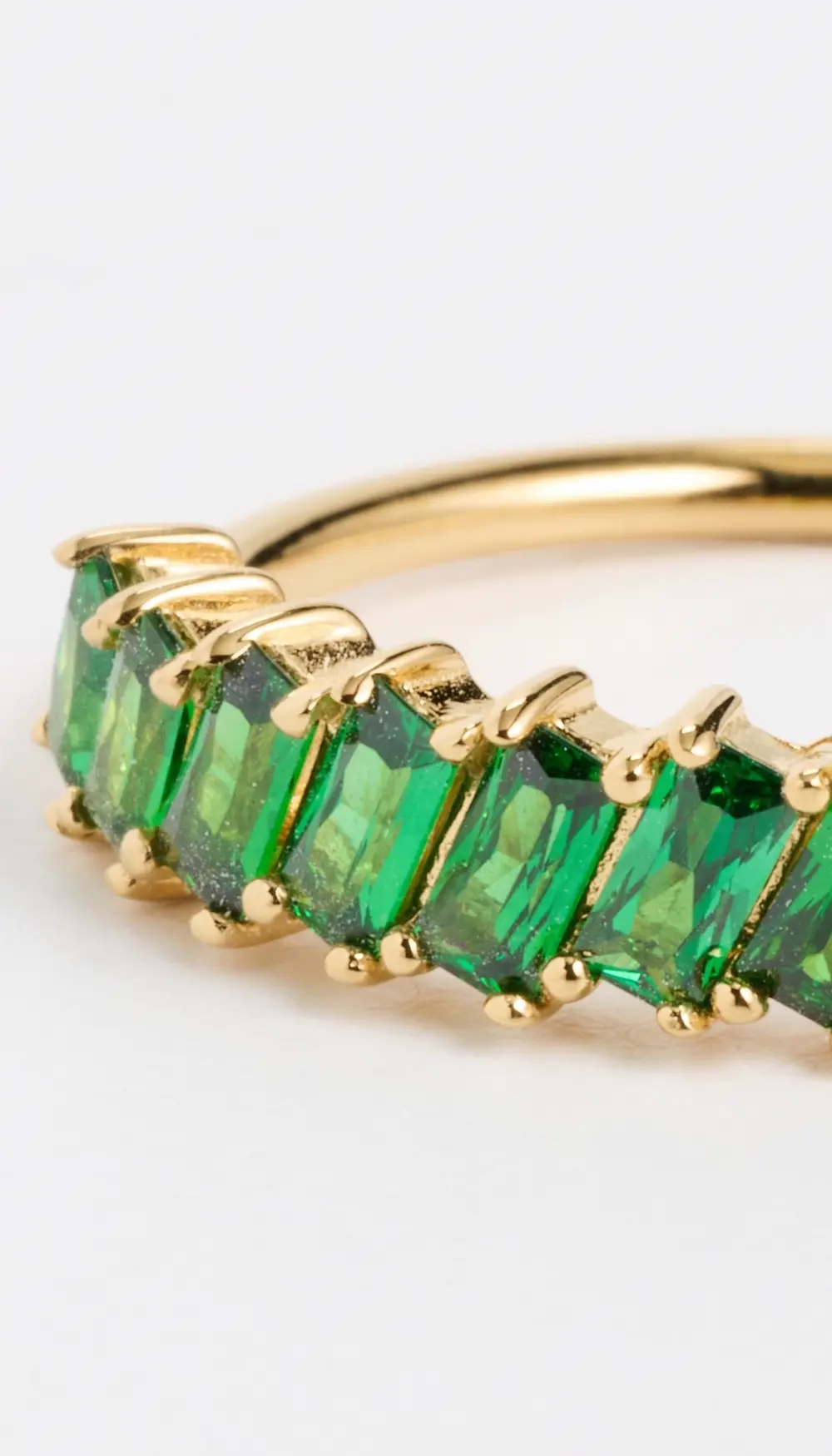 Gwen Beloti Emerald Cut Baguette Ring