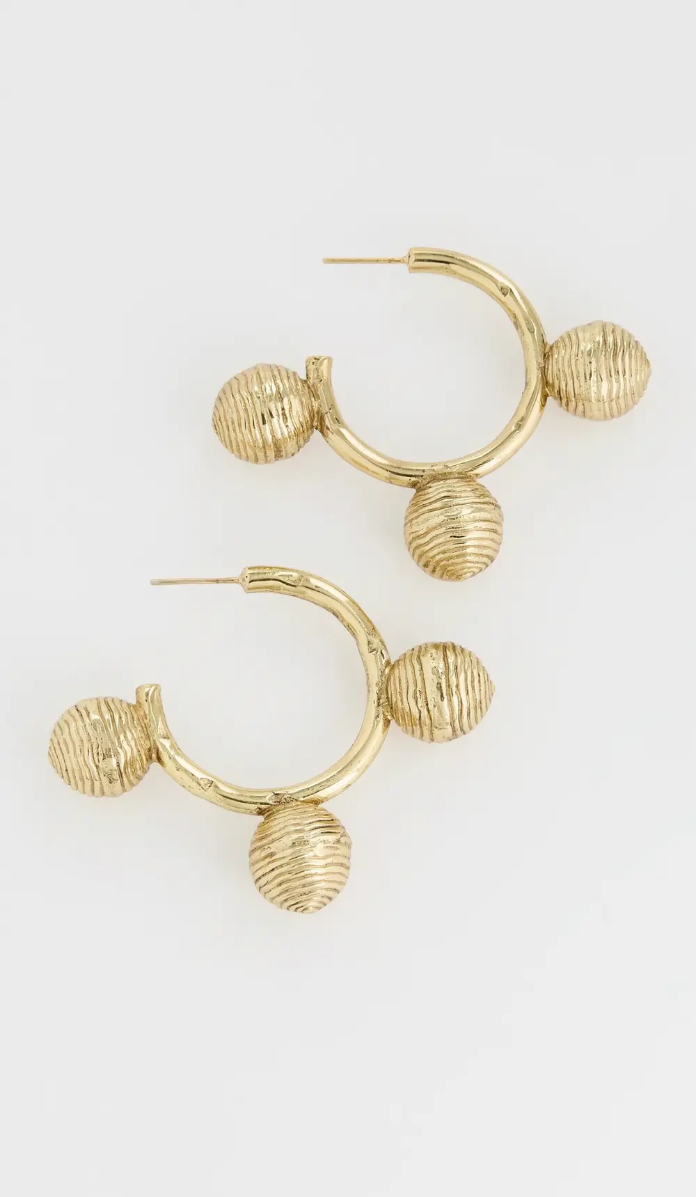 ALÉMAIS Le Jardin Spiral Ball Hoop Earrings