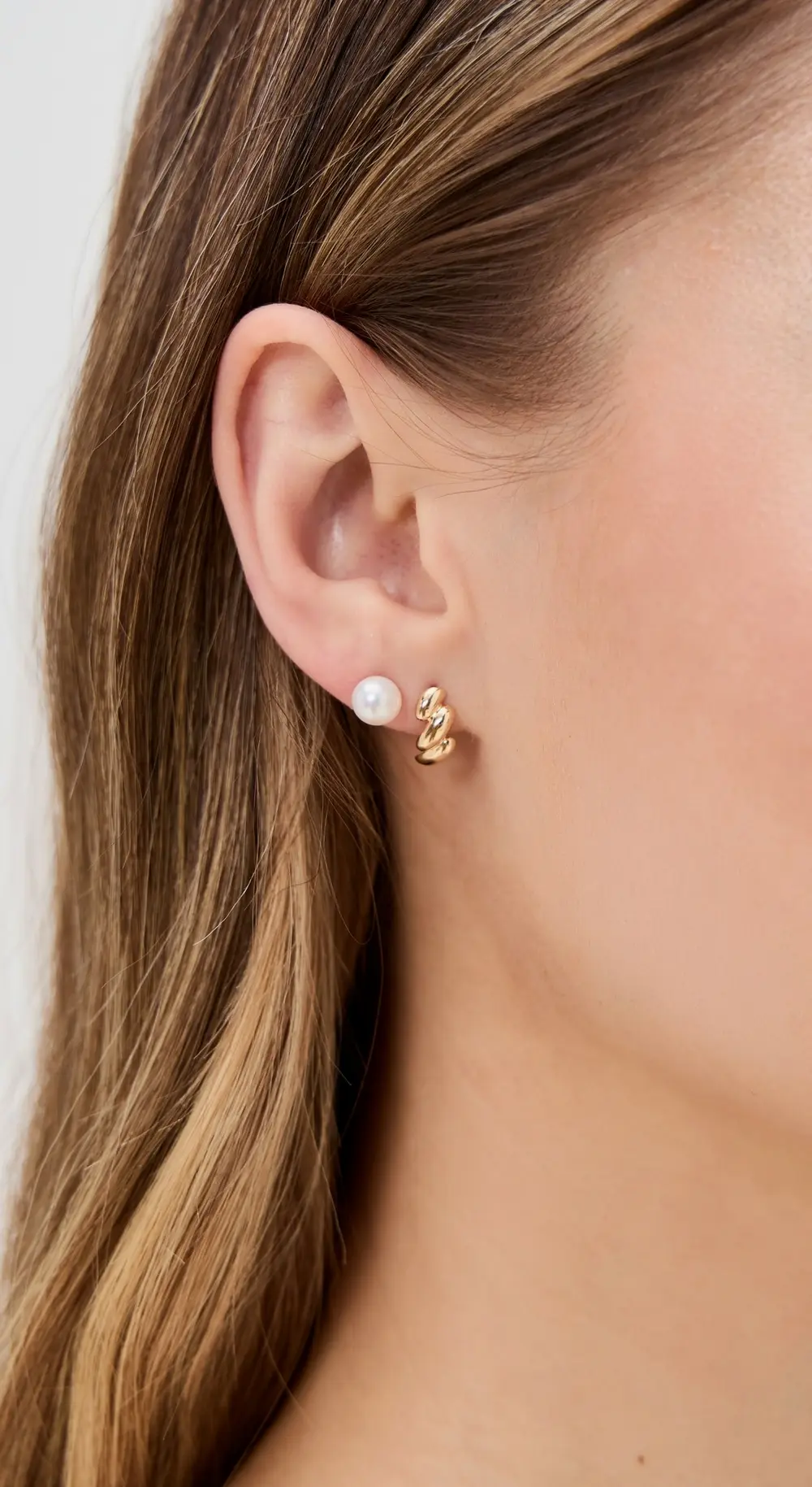 Zoe Chicco 14k Gold 6mm White Freshwater Cultured Pearl Studs