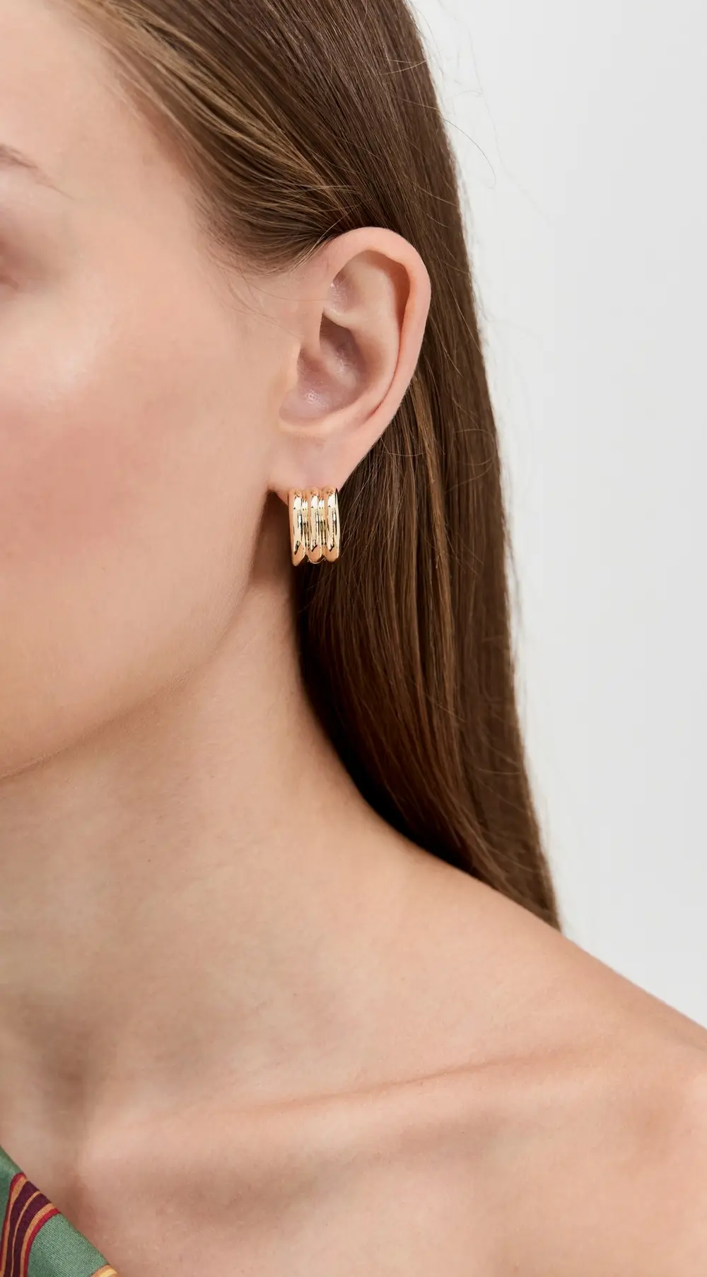 Roxanne Assoulin The Triple Tube Huggie Earrings