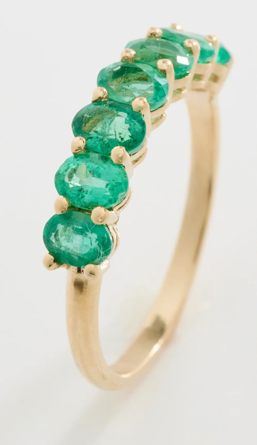 Isa Grutman 18k Half Emerald Eternity Band