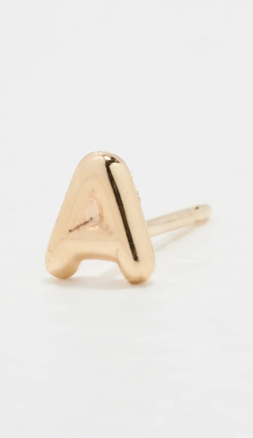 Ariel Gordon Jewelry 14k Mini Helium Initial Stud Earring